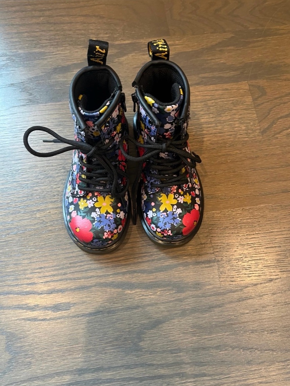 Toddler Floral Dr. Marten Boots